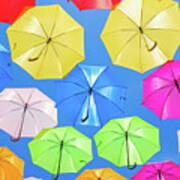 Colorful Umbrellas Ii Poster