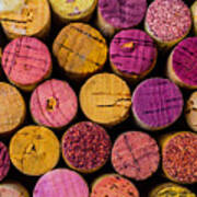 Colorful Wine Corks Poster