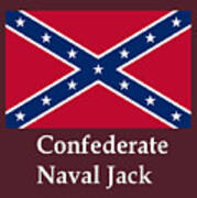 Confederate Naval Jack Poster