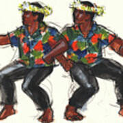 Cook Islands Ute Dancers Poster