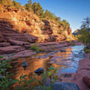 Copper Pools At Slide Rock State Park Poster