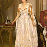 Coronation Portrait Of Queen Elizabeth Ii Of The United Kingdom Poster