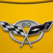 Corvette 50th Anniversary Emblem Poster