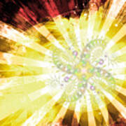 Cosmic Solar Flower Fern Flare 2 Poster