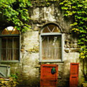 Country Cottage And Six Pane Windows Poster