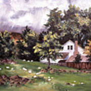 Country Cottage Poster