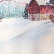 Country Snowscape Poster