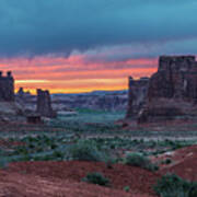 Courthouse Towers Arches National Park Poster