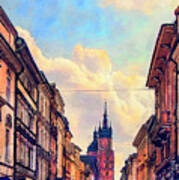 Cracow Florianska Street Poster