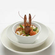Crayfish With Noodles Poster