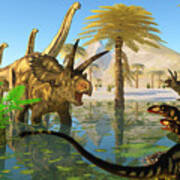 Cretaceous Swamp Poster
