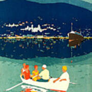Crimea, Tourists On A Small Boat Poster