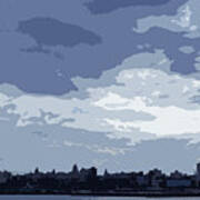 Cuba City And Skyline Art Ed4 Poster
