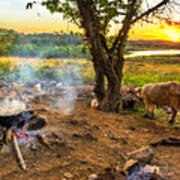 Cuba Dinner Time Poster