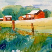 Curtis Farm In Summer Poster