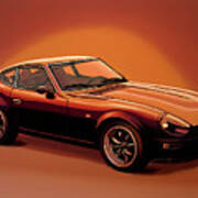 Datsun 240z 1970 Painting Poster