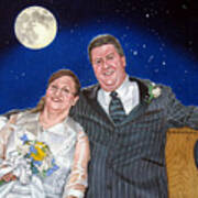 Dave And Sue In Oil Painting Poster