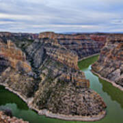 Dawn At Devils Overlook Bighorn Canyon Poster