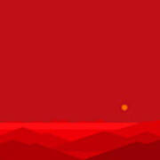 Dawn Breaks Red Poster