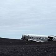 Dc-3 Plane Wreck Iceland Poster