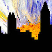 Decorative Abstract Skyline Atlanta T1115a1 Poster
