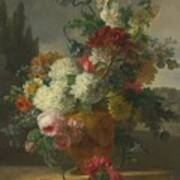 Delfshaven Still Life Of Flowers In A Vase Poster