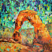 Delicate Arch As An Impression Poster