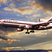 Delta Airlines Lockheed L-1011 Tristar Poster