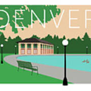Denver Washington Park/beige Poster