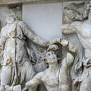 Detail Pergamon Altar In Marble Poster