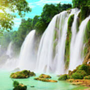 Detian Waterfall Poster