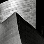 Disney Concert Hall Black And White Poster