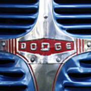 46 Dodge Chrome Grill Poster