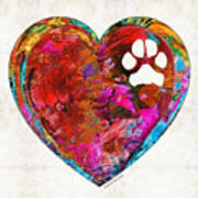 Dog Art - Puppy Love 2 - Sharon Cummings Poster