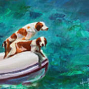 Doggy Boat Ride Poster