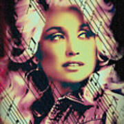 Dolly Parton - Digital Art Painting Poster
