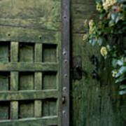 Door With Padlock Poster