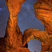 Double Arch At Night Poster