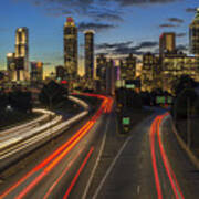 Downtown Atlanta At Dusk Poster