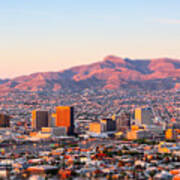 Downtown El Paso Sunrise Poster