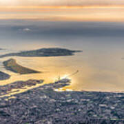 Dublin Bay - Dublin, Ireland - Aerial Photography Poster