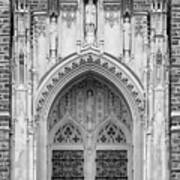 Duke University Chapel Doors Poster