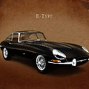 E Type Jaguar Poster