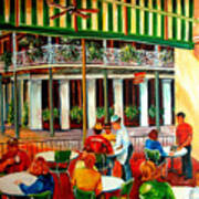 Early Morning At The Cafe Du Monde Poster