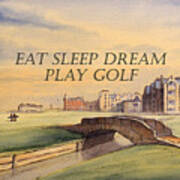 Eat Sleep Dream Play Golf Poster