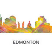 Edmonton Alta. Skyline Poster