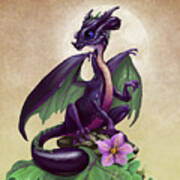 Eggplant Dragon Poster