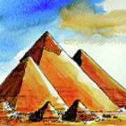 Egyptian Pyramids Poster