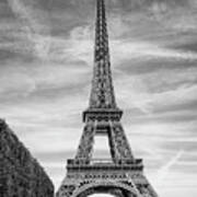 Eiffel Tower - Black And White Poster