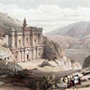 El Deir Petra 1839 Poster